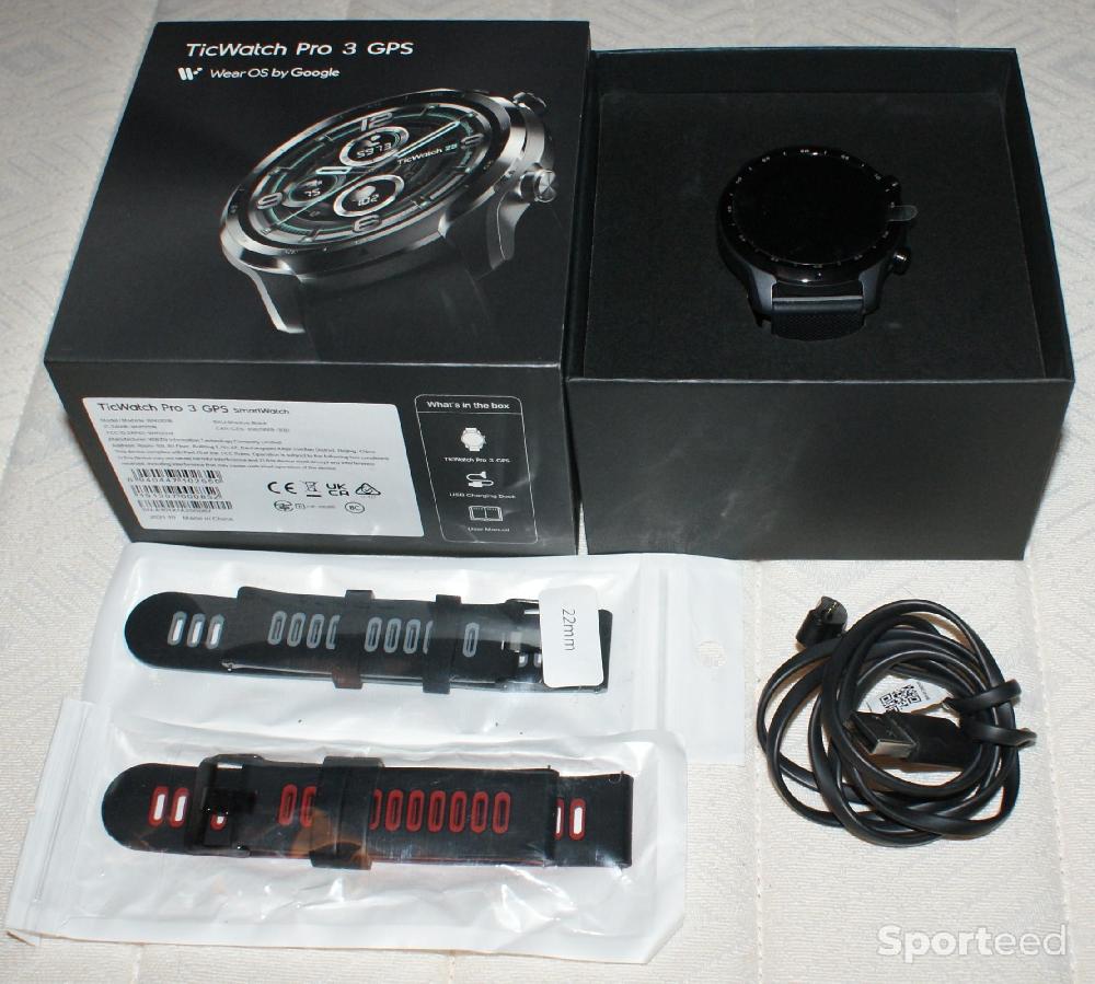 Vélo tout terrain - VTT - Ticwatch pro 3 gps - marque 'mobvoi' - noire - 47mm - photo 4