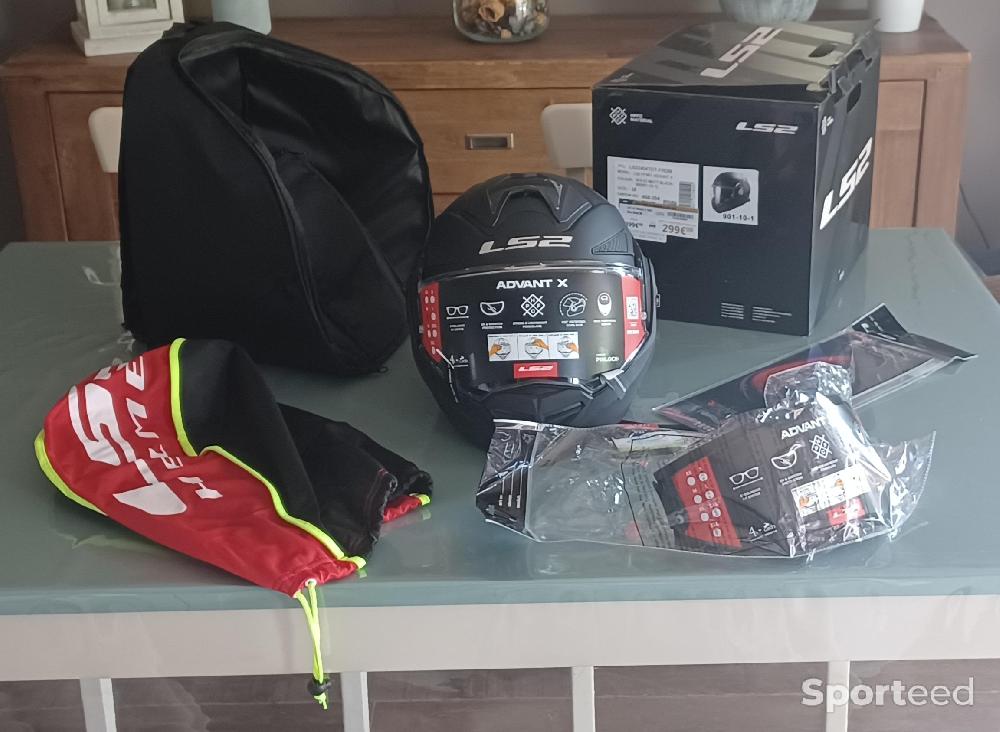 Moto route - Casque modulable  LS2 - Casque FF901 Advant X Solid Noir Mat - photo 1