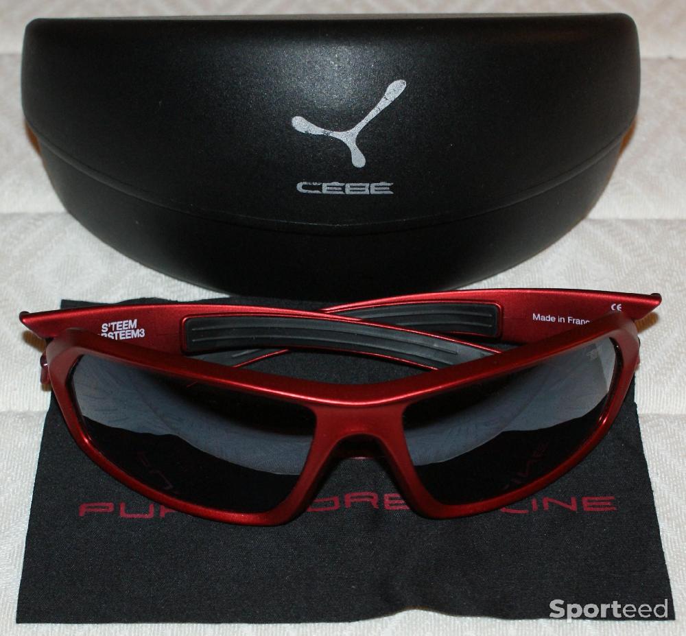 Vélo route - Lunettes de sport - marque 'CEBE' - modèle 'S'TEEM' - rouges - photo 5