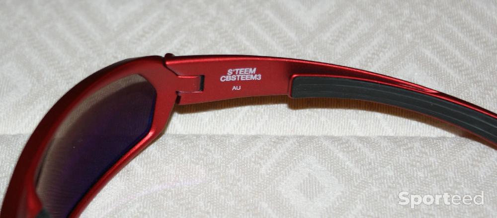 Vélo route - Lunettes de sport - marque 'CEBE' - modèle 'S'TEEM' - rouges - photo 3