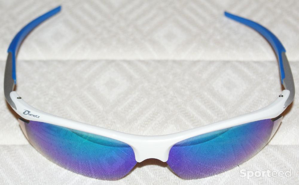Vélo route - Lunettes de sport - marque 'DEMETZ' - blanches - photo 1