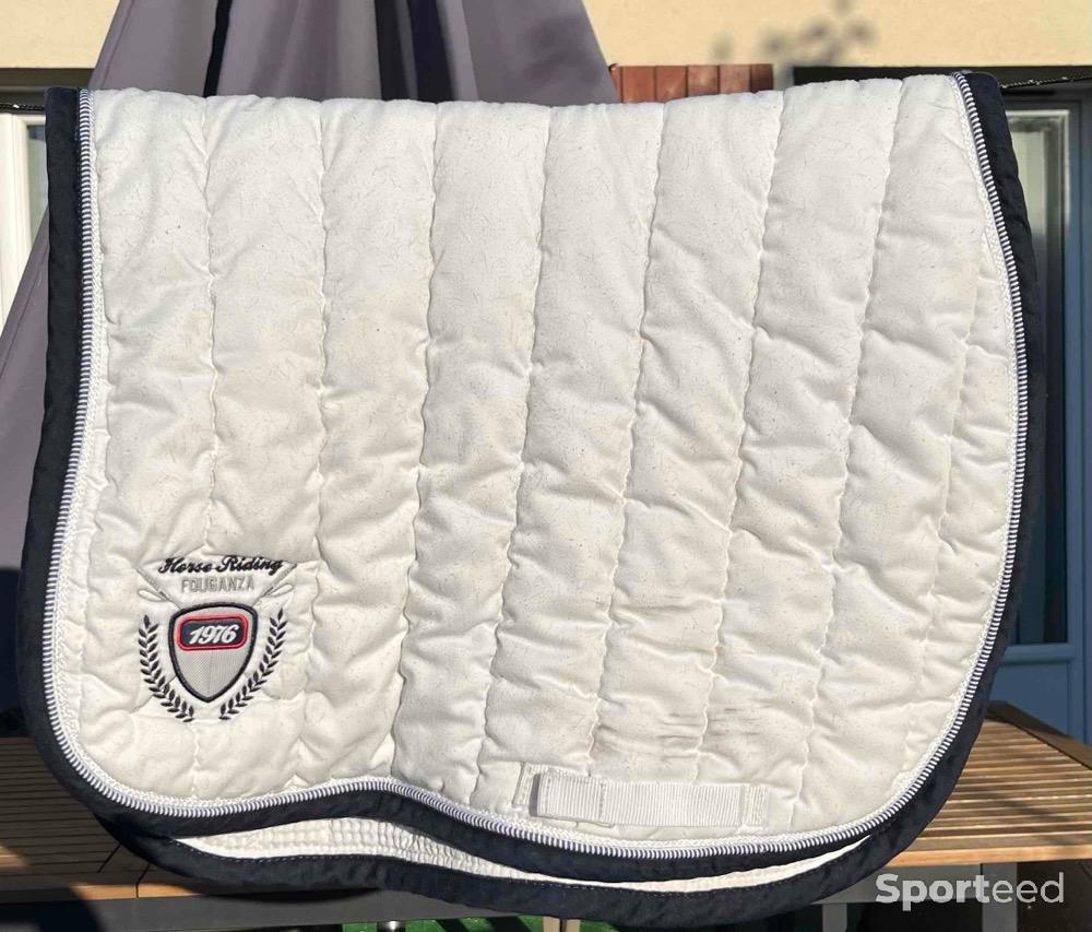 Equitation - Decathlon Fouganza tapis concours blanc CSO bon état taille cheval  - photo 1