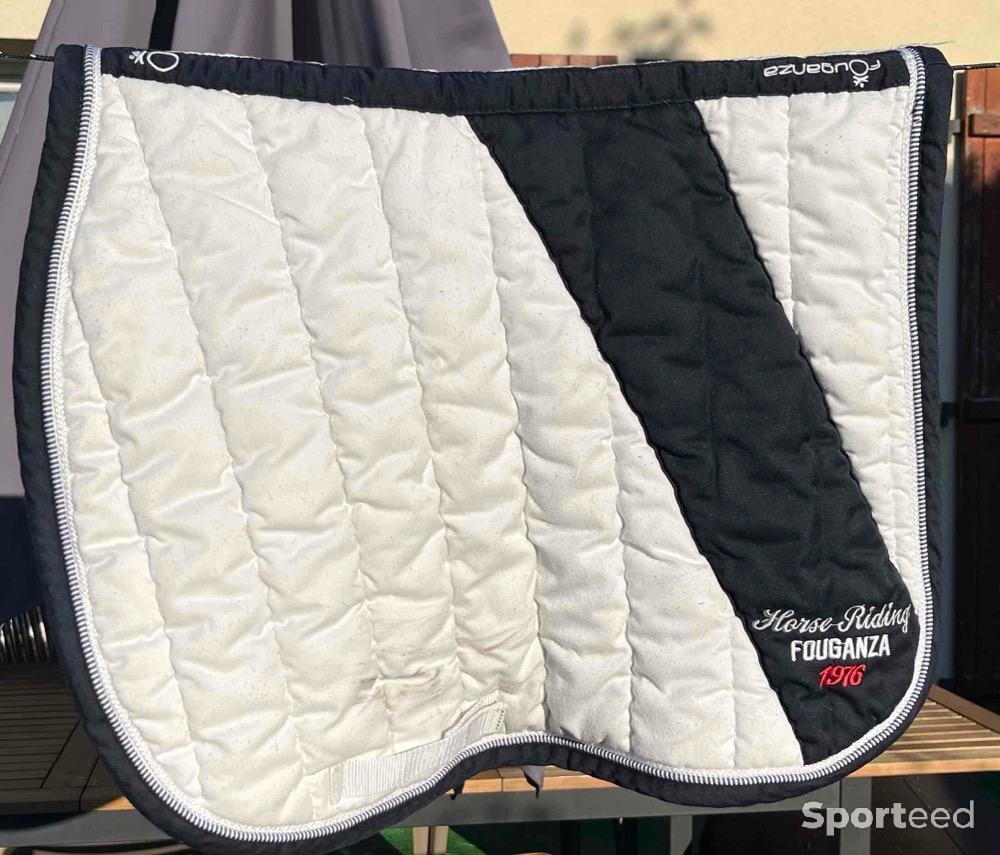 Equitation - Decathlon Fouganza tapis concours blanc CSO bon état taille cheval  - photo 2