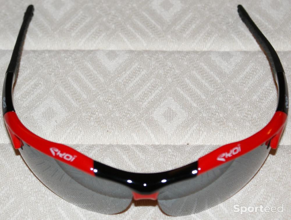 Vélo route - Lunettes de sport - 'EKOI' - rouges et noires - photo 1