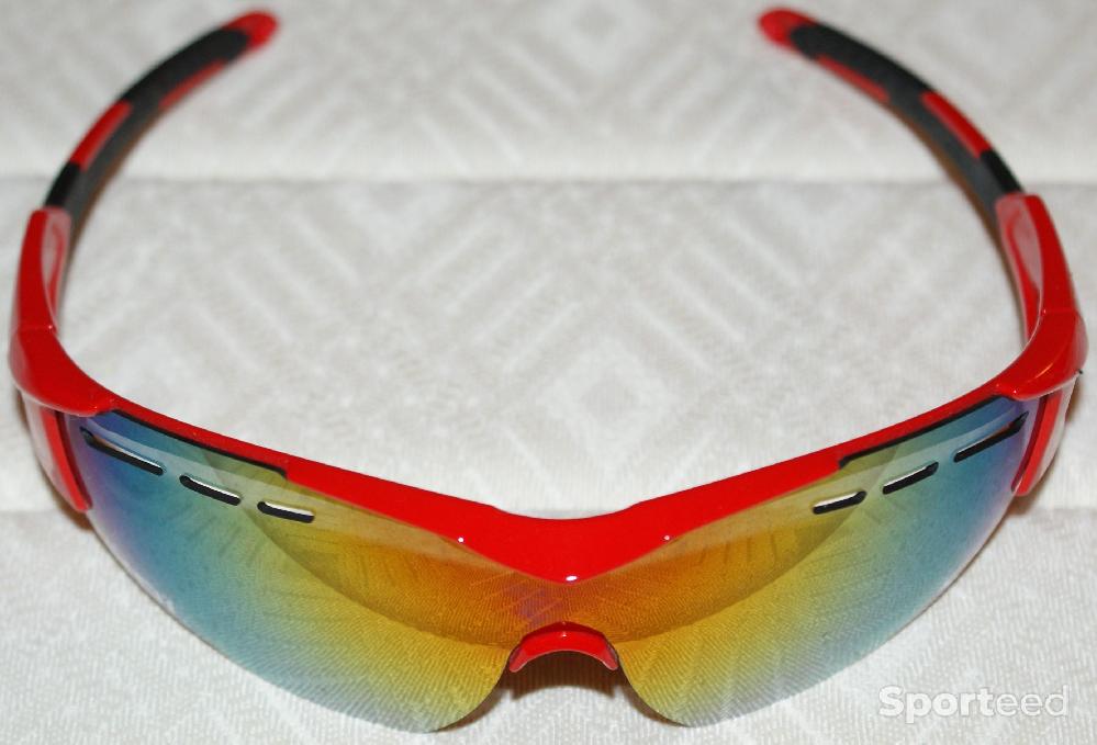 Vélo route - Lunettes de sport - 'EKOI' - rouges - photo 1