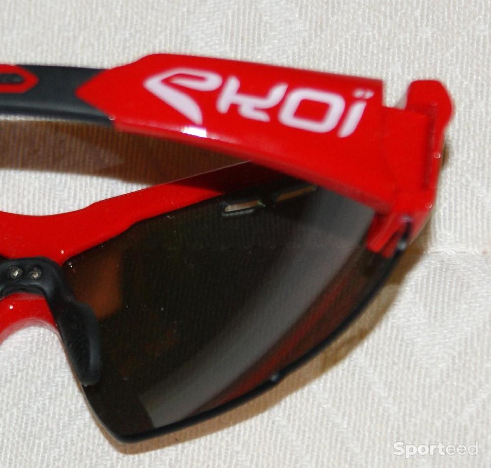 Vélo route - Lunettes de sport - 'EKOI' - rouges - photo 3