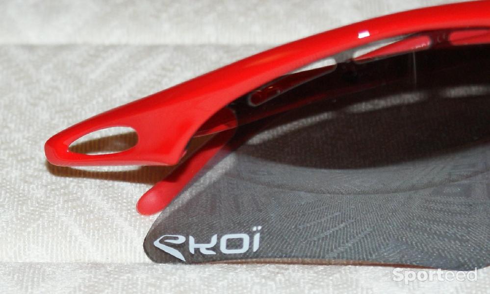 Vélo route - Lunettes de sport - 'EKOI' - modèle 'SUPER CORSA' - rouges - photo 3