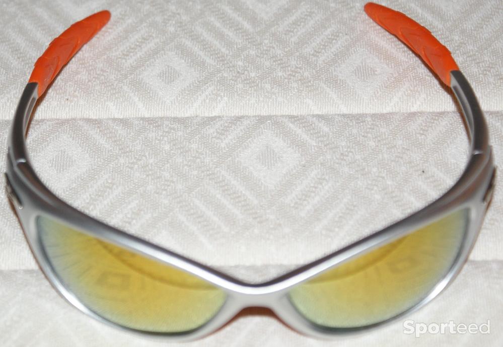 Vélo route - Lunettes de sport - sans marque - grises/oranges - photo 1