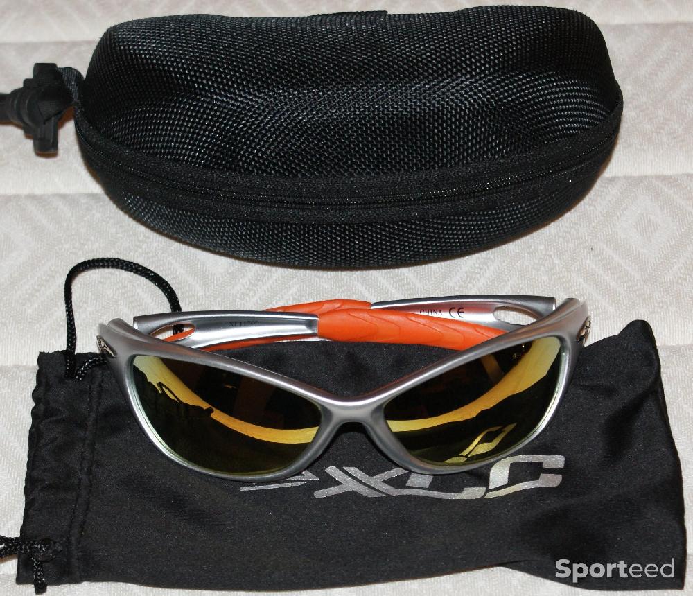 Vélo route - Lunettes de sport - sans marque - grises/oranges - photo 3