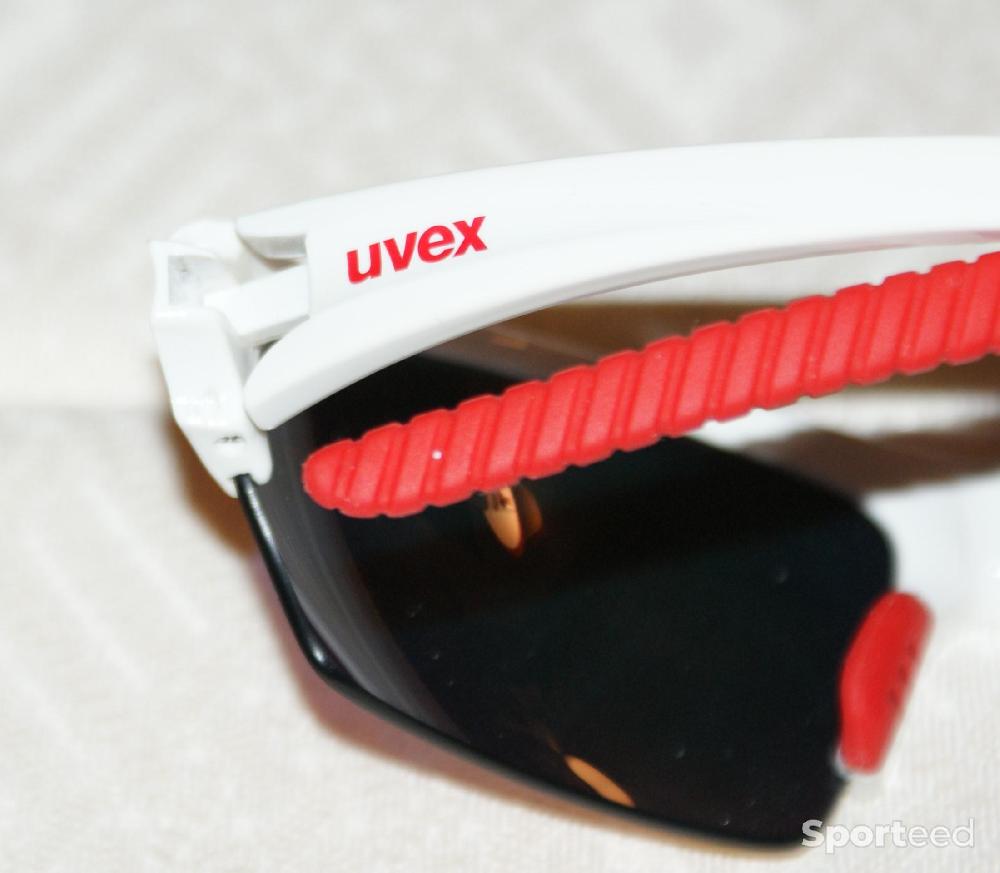 Vélo route - Lunettes de sport - 'UVEX' - blanches/rouges - photo 3