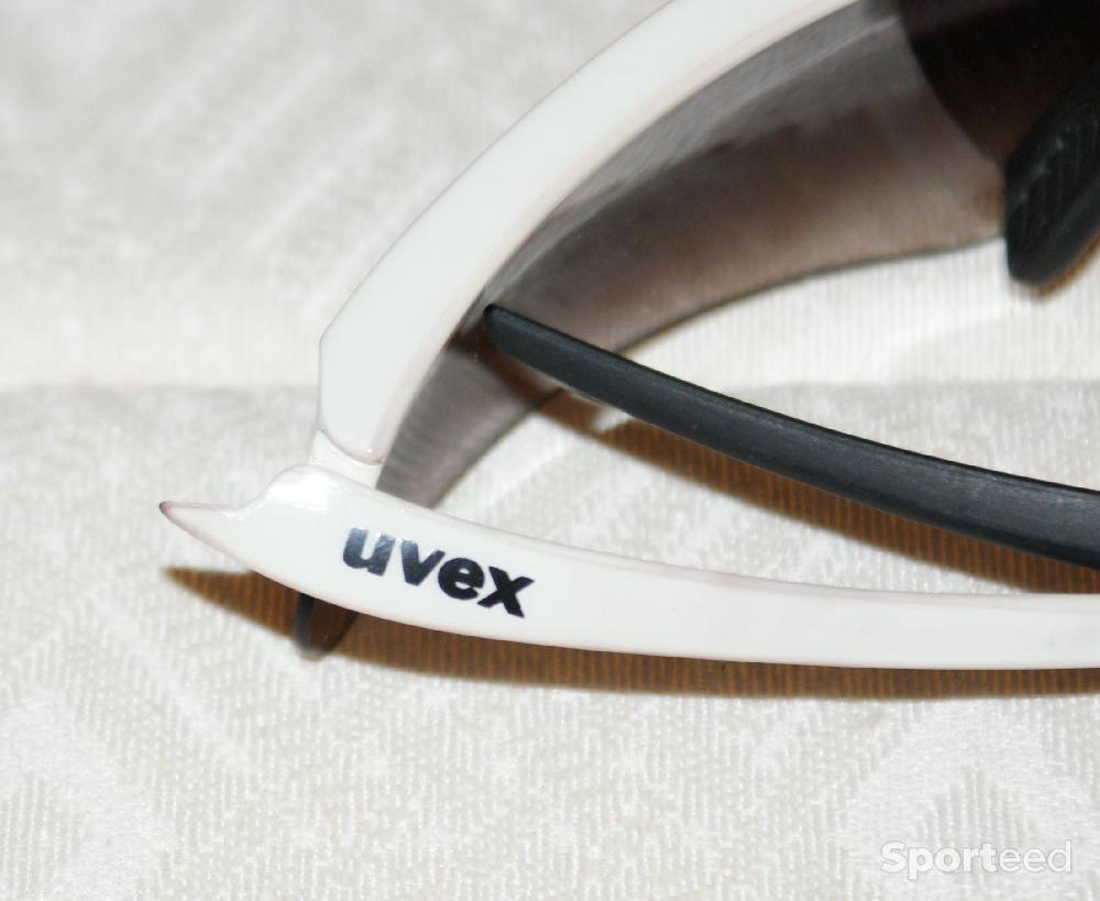 Vélo route - Lunettes de sport - 'UVEX' - blanches/noires - photo 3
