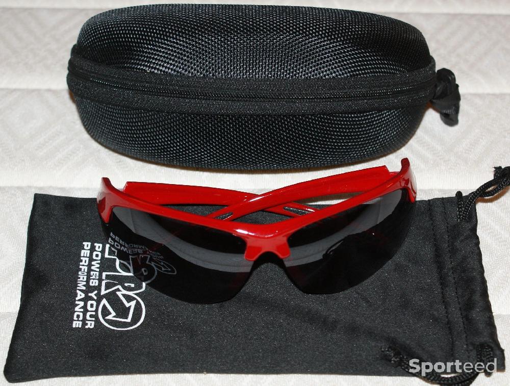 Vélo route - Lunettes de sport - 'PRO' - rouges - photo 4