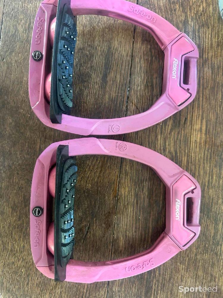 Equitation - Étriers Flex-on safe on incliné ultra grip  - photo 1