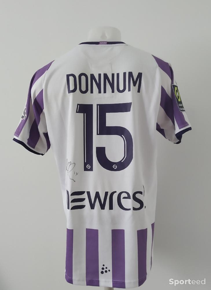 Football - Maillot Toulouse FC - Porté/Signé par Aron Donnum - photo 2