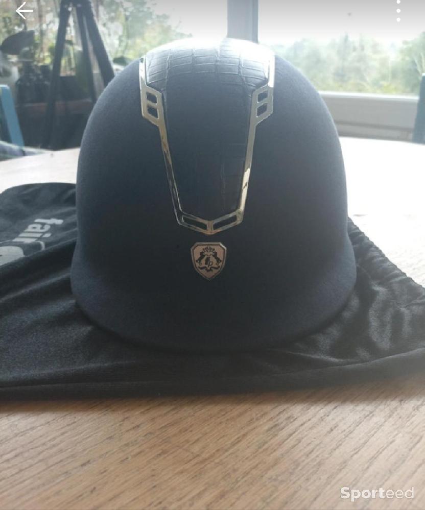 Equitation - Casque bleu Fair Play. Réglable, taille 57-59 mais je fais 56 et c'est très bien . Porte 2 ou3 fois  - photo 5