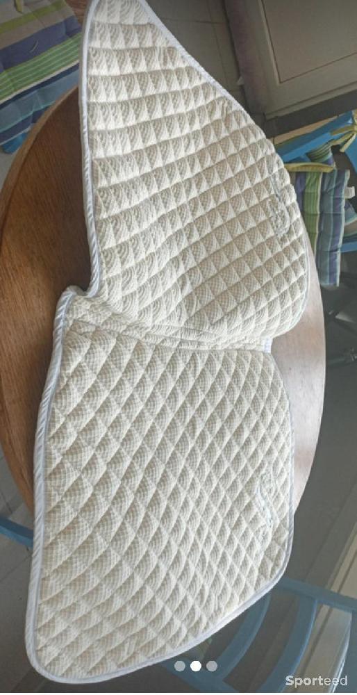 Equitation - Tapis de selle de dressage blanc - photo 3