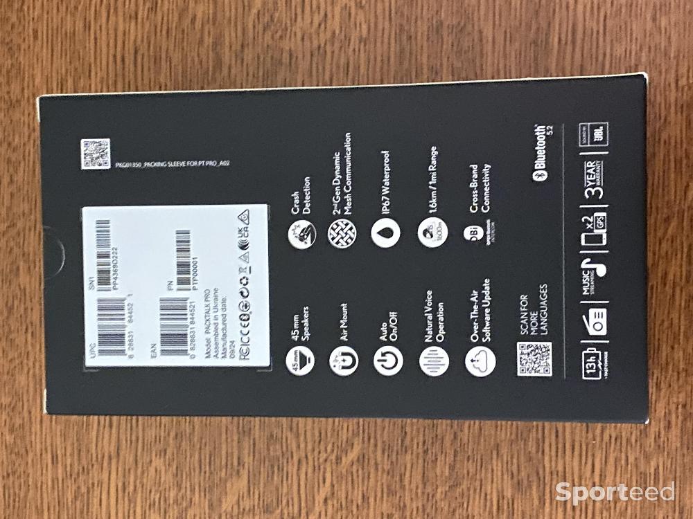 Moto route - Intercom moto Bluetooth et DMC CARDO Packtalk Pro solo neuf - photo 2