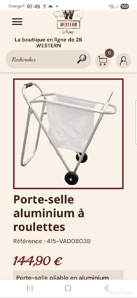 Equitation - Porte selle pliable  - photo 3
