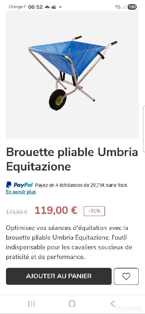 Equitation - Brouette pliable  - photo 2