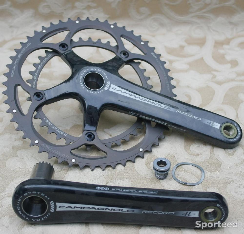 Vélo route - NOS Pédalier velo de course / Crankset bike Campagnolo Record 11V / 11Sp /Carbon - photo 2