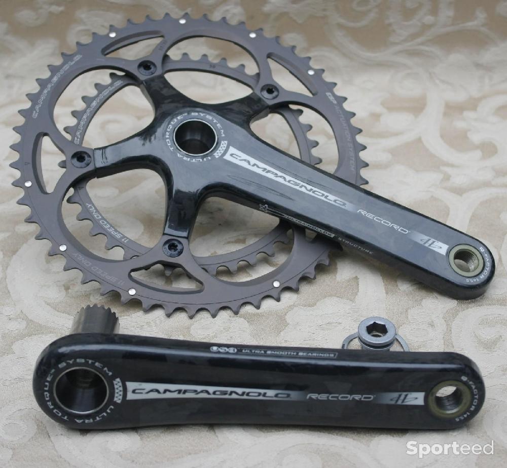 Vélo route - NOS Pédalier velo de course / Crankset bike Campagnolo Record 11V / 11Sp /Carbon - photo 3