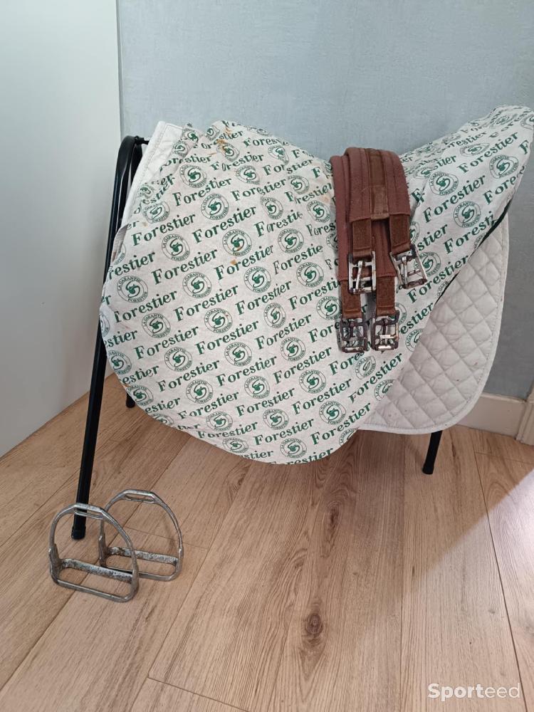 Equitation - Selle mixte 18' cuir, Duprey sangle, tapis - photo 5