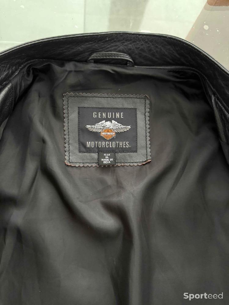 Moto route - Blouson cuir Harlay Davidson - photo 2