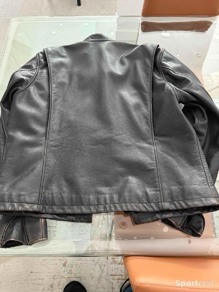 Moto route - Blouson cuir Harlay Davidson - photo 3