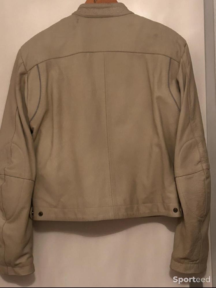 Moto route - Blouson cuire Moto Guzzi - photo 3