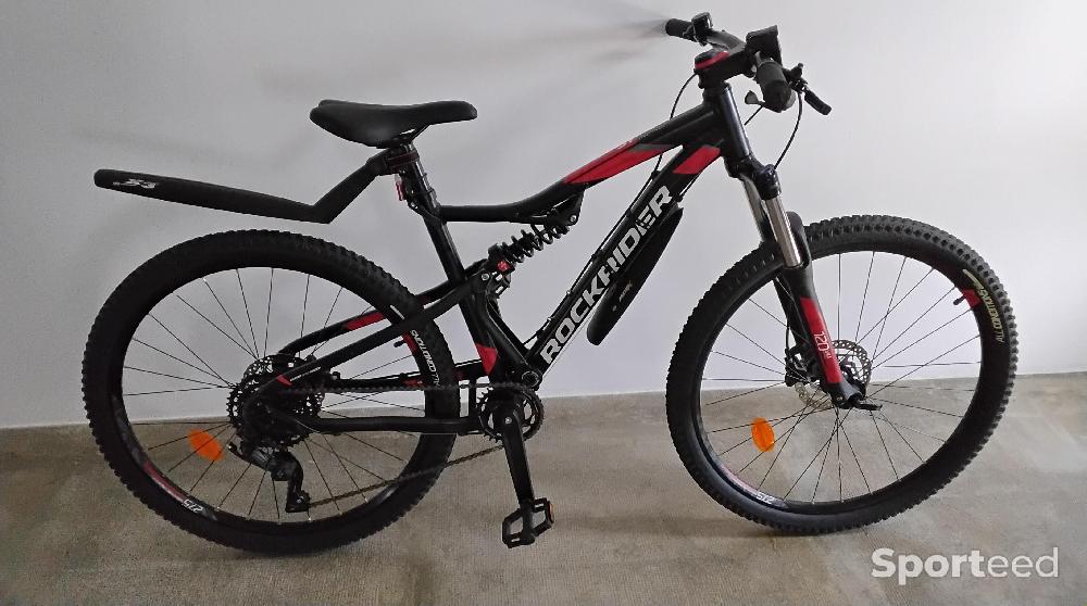 Vélo loisir / urbain - VTT ROCKRIDER ST 530 NOIR ROUGE  - photo 2