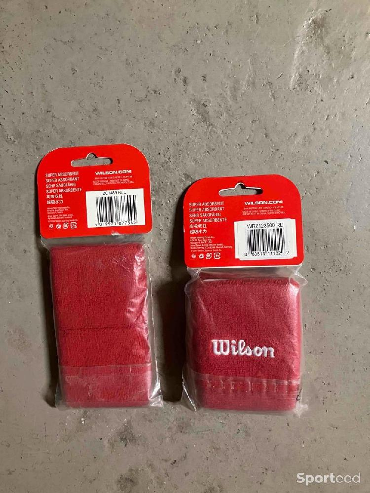 Tennis - Lots de 2 Paires Poignets WILSON - photo 2