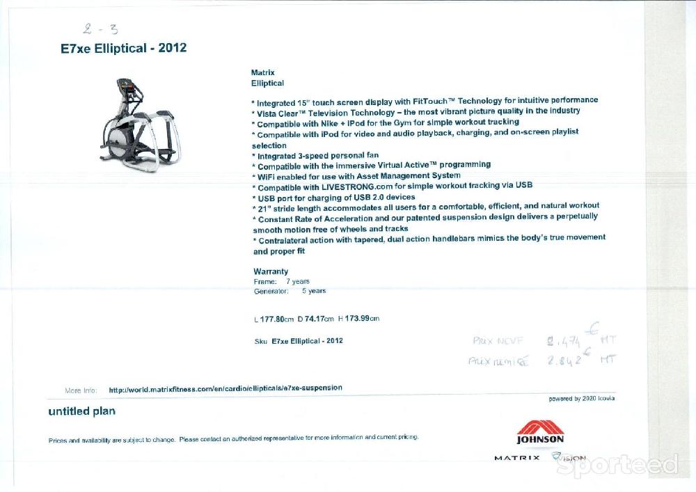 Fitness / Cardio training - VELO ELLIPTICAL - photo 2