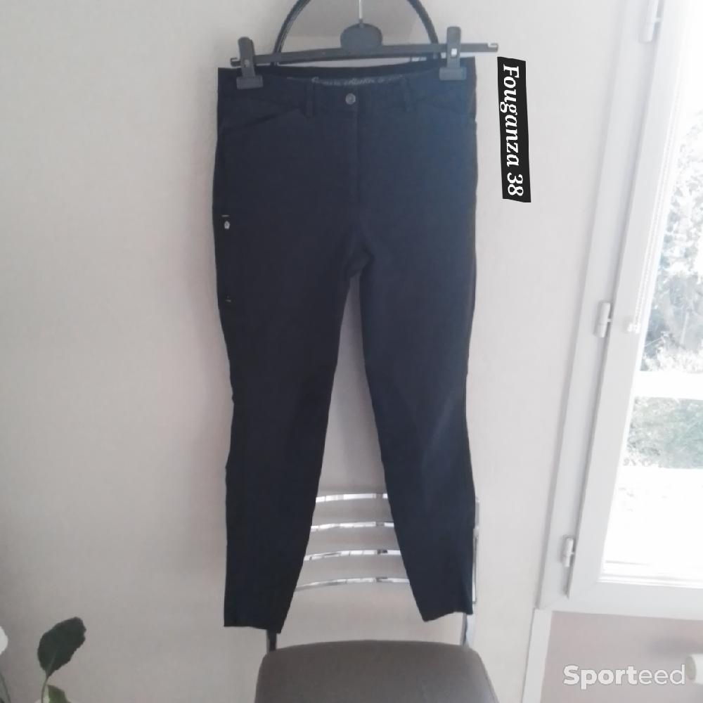 Equitation - Pantalon équitation mixte 38 bleu marine Fouganza - photo 1