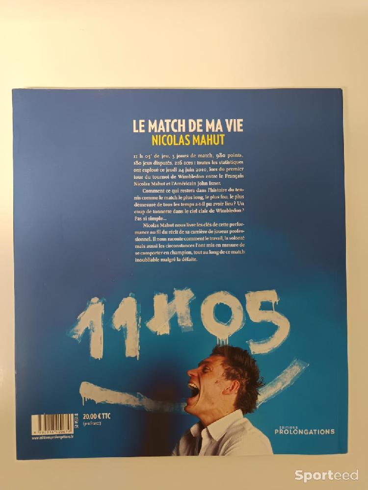 Librairie du sportif - Tennis Le Match de Ma Vie - Nicolas Mahut  - photo 2