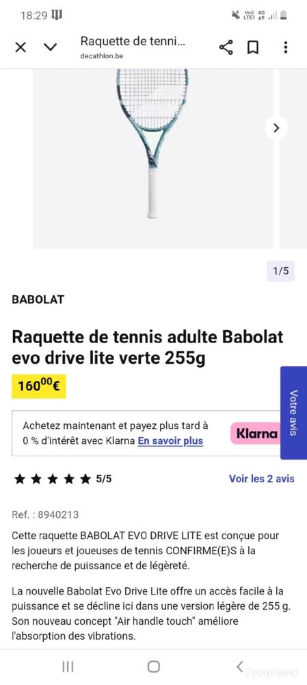 Tennis - Raquette de tennis  - photo 3