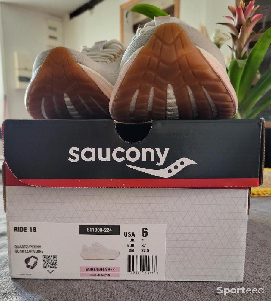 Course à pied route - Chaussures de course Saucony Ride18  - photo 4