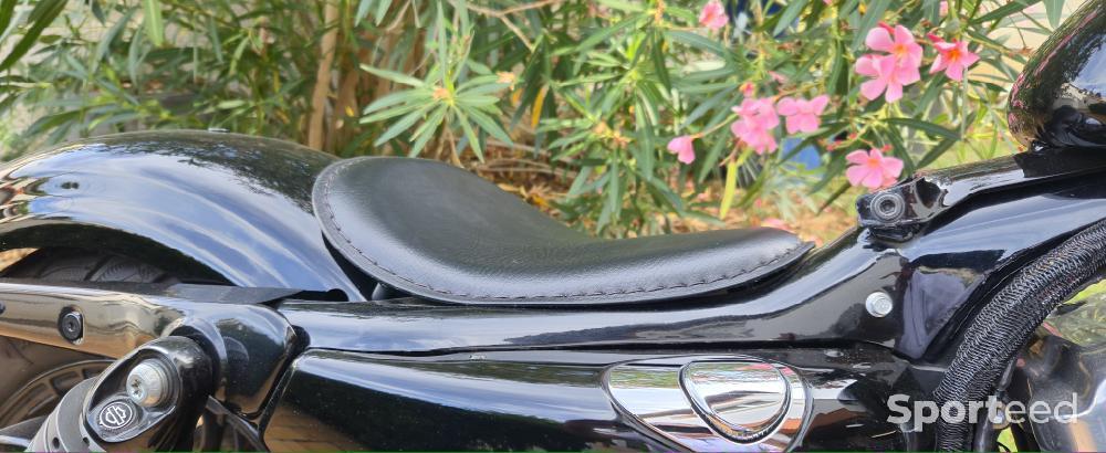 Moto route - Selle solo noire Harley Davidson Sportster Forty eight - photo 1