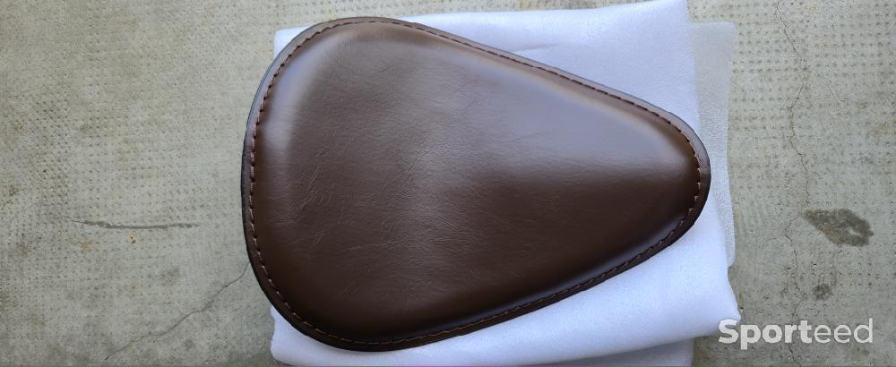 Moto route - Selle solo marron Harley Davidson Sportster Forty eight - photo 3