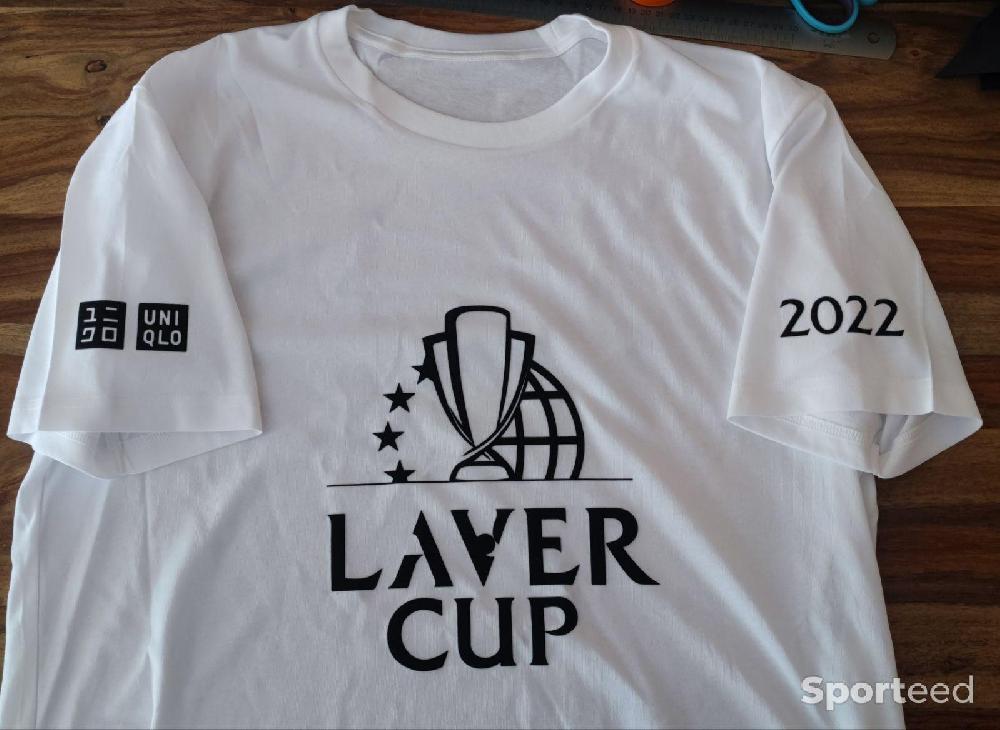 Tennis - Tee-shirt Federer : Laver Cup blanc - photo 1