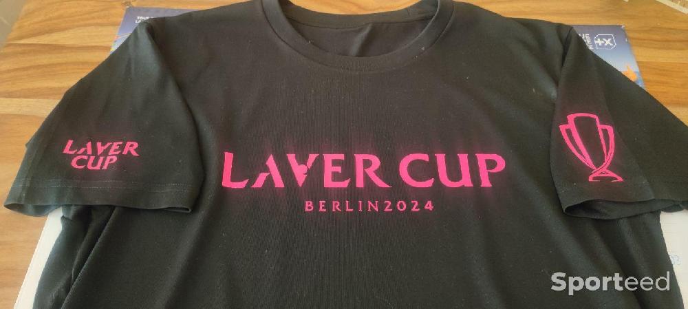 Tennis - Tee-shirt Federer : Laver Cup noir - photo 1