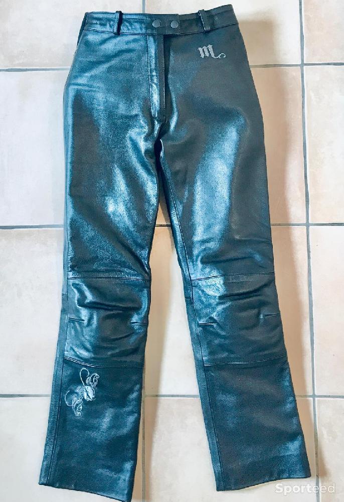 Moto route - pantalon cuir femme moto MACADAM - photo 1