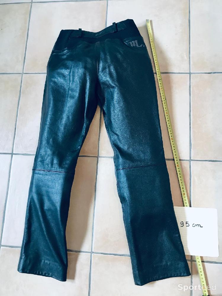 Moto route - pantalon cuir femme moto MACADAM - photo 2