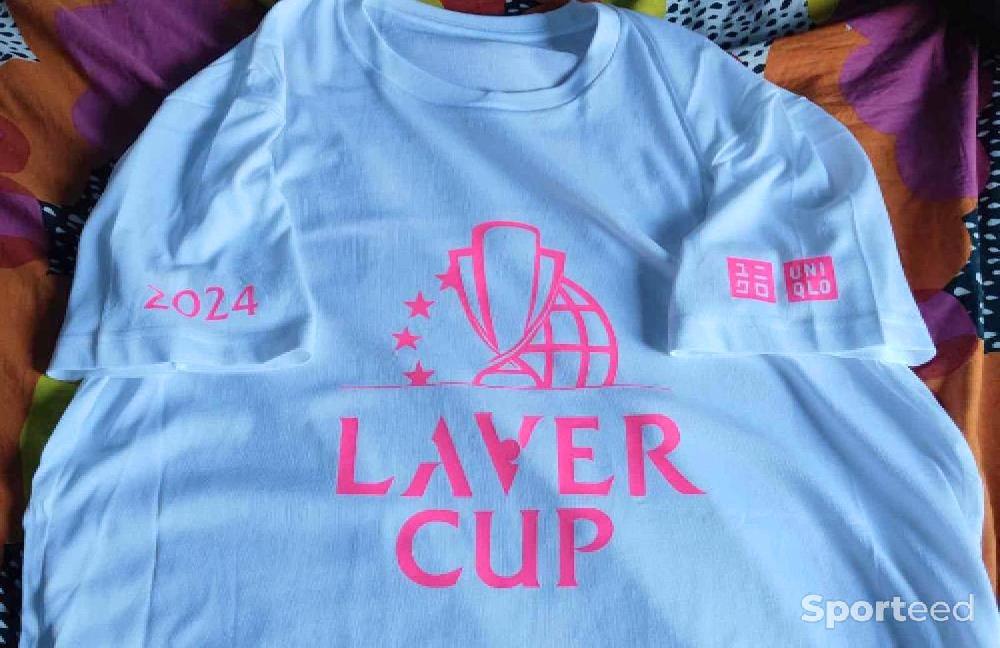 Tennis - Tee-shirt Laver Cup Federer rose - photo 1