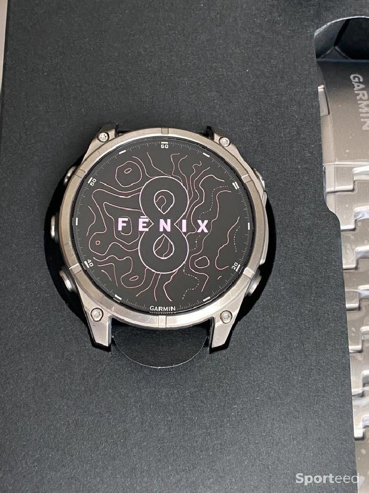 Vélo route - Garmin Fenix ​​8 - 47 mm Amoled Saphir Titane - photo 4