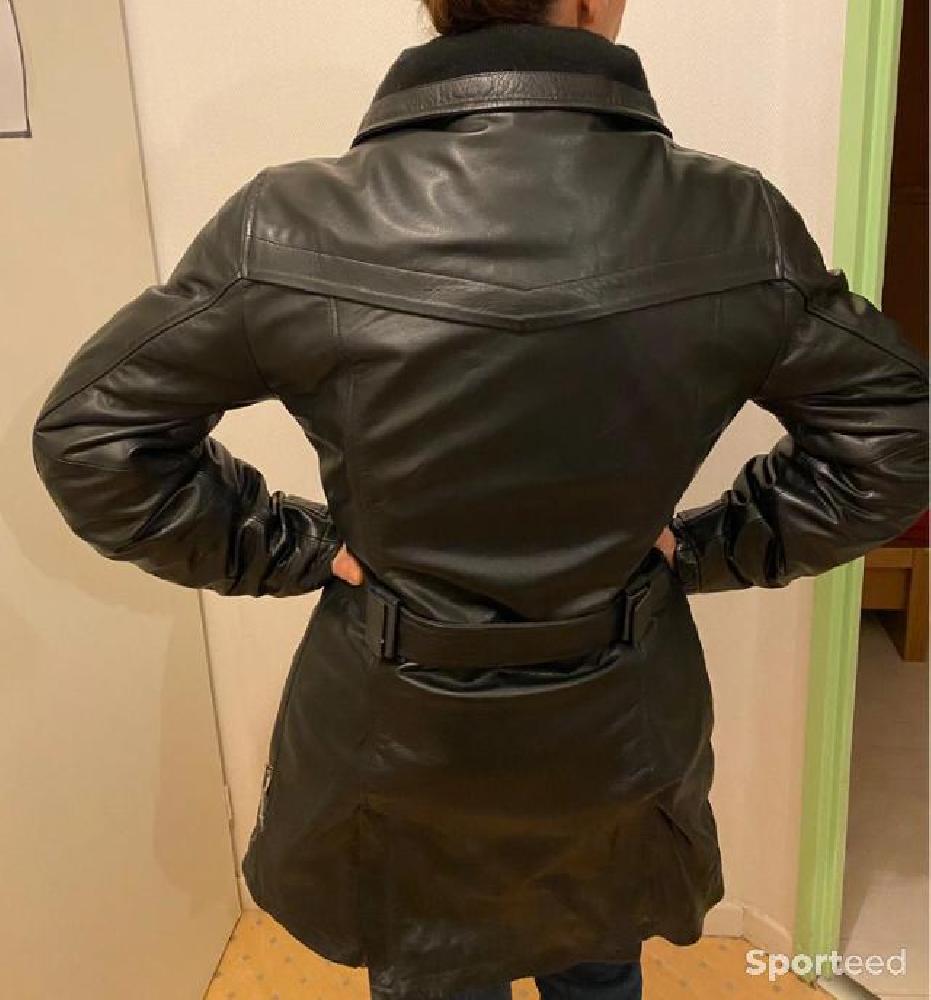 Moto route - Veste moto femme, en cuir; printemps et hiver - photo 2