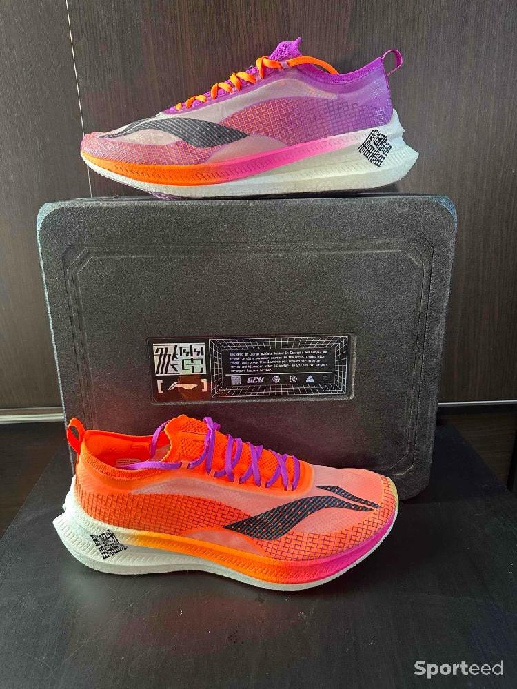 Course à pied route - Li-Ning Feidian 2.0 Elite Boom Racing - Plaque Carbone ( Taille 46 1/3 - US 12 - Running ) - photo 1