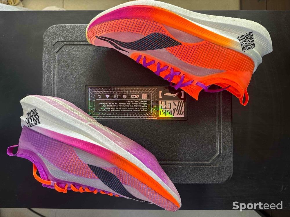 Course à pied route - Li-Ning Feidian 2.0 Elite Boom Racing - Plaque Carbone ( Taille 46 1/3 - US 12 - Running ) - photo 4