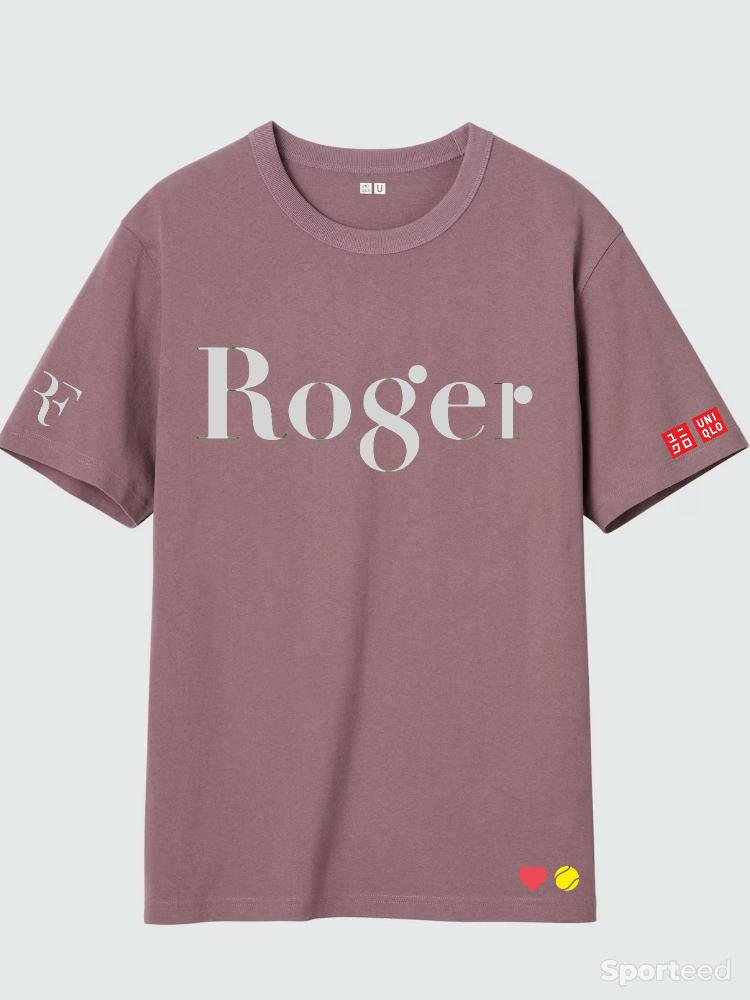 Tennis - Tee-shirt Federer : Wim 8 pourpre - photo 1
