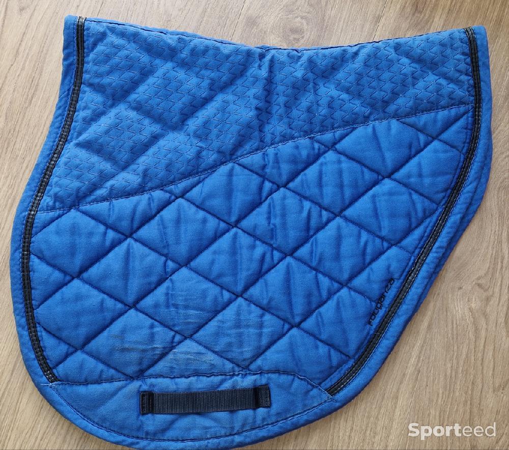 Equitation - Tapis de selle Fouganza bleu  - photo 2