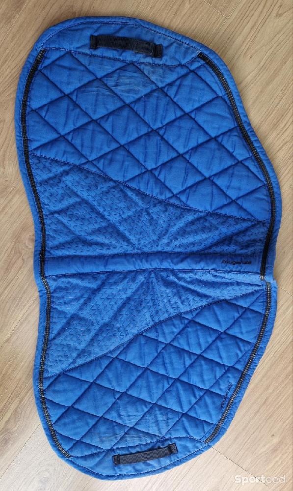 Equitation - Tapis de selle Fouganza bleu  - photo 3